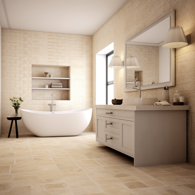 Travertin pour salle de bain