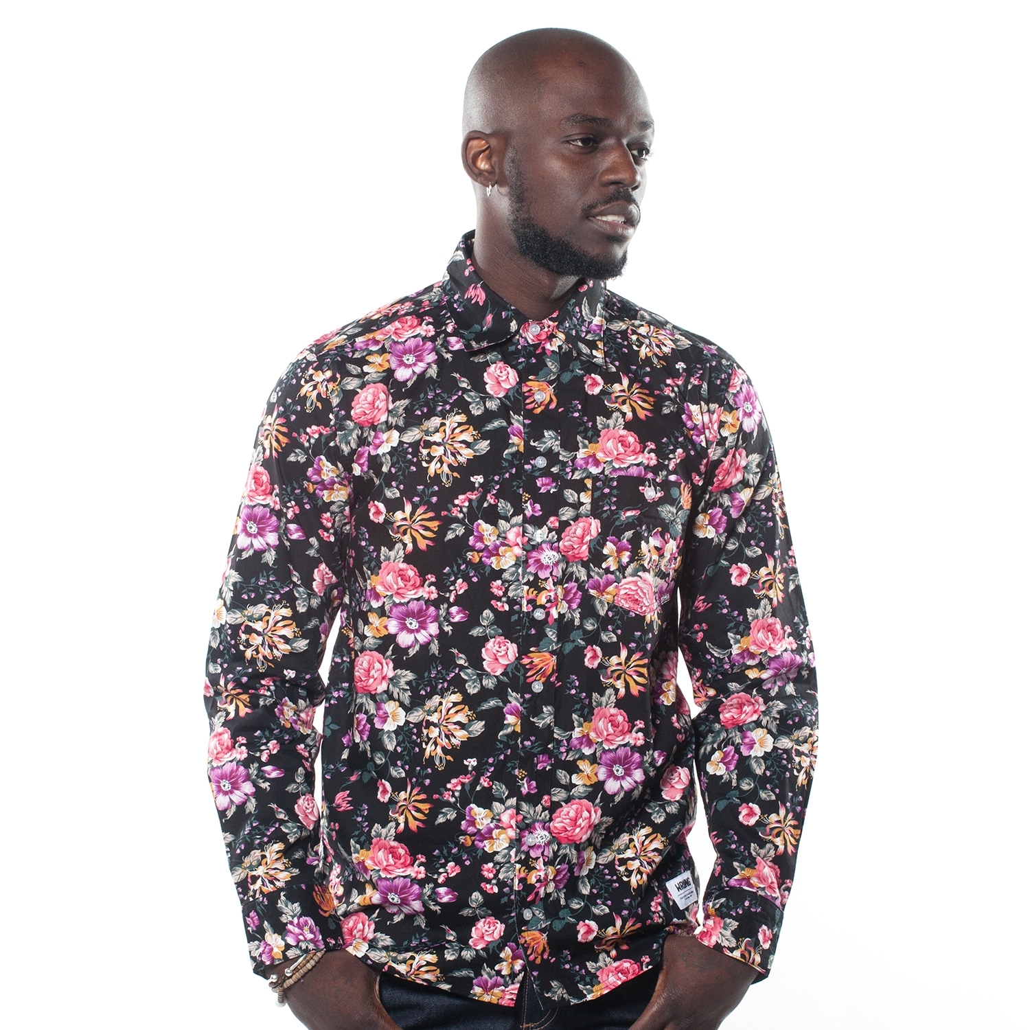 Chemise &agrave; fleurs homme