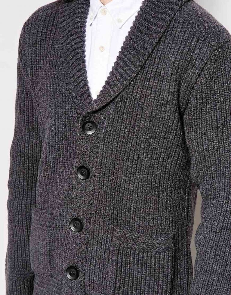 Cardigan col chale: je porte des gilets