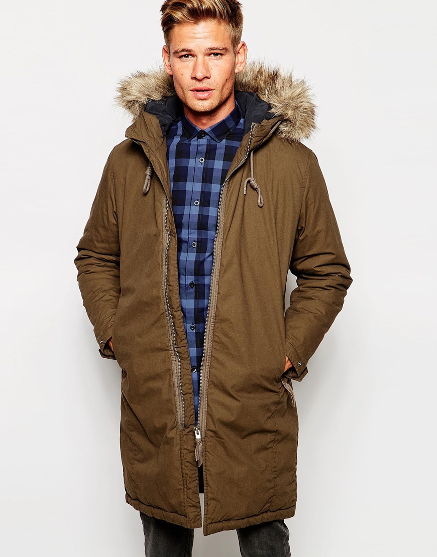 Parka homme fourrure